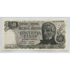 ARGENTINA COL. 626a BILLETE DE $ 50 LEY 18.188 SIN CIRCULAR UNC
